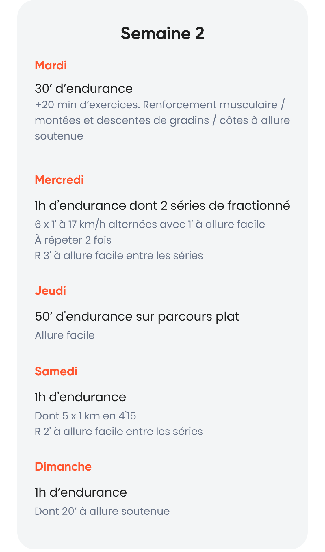 entrainement pour un semi marathon debutant