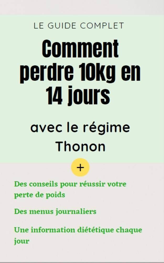 perdre 3 kg en 10 jours